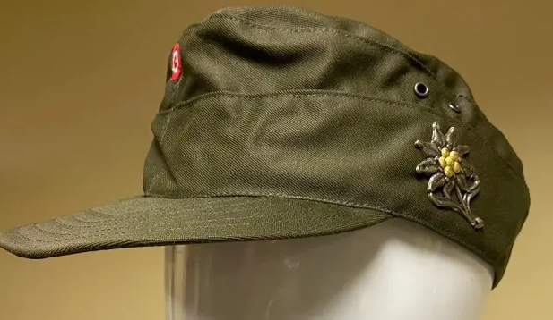 RARE Genuine Austrian Army Field Cap with Edelweiss Badge
